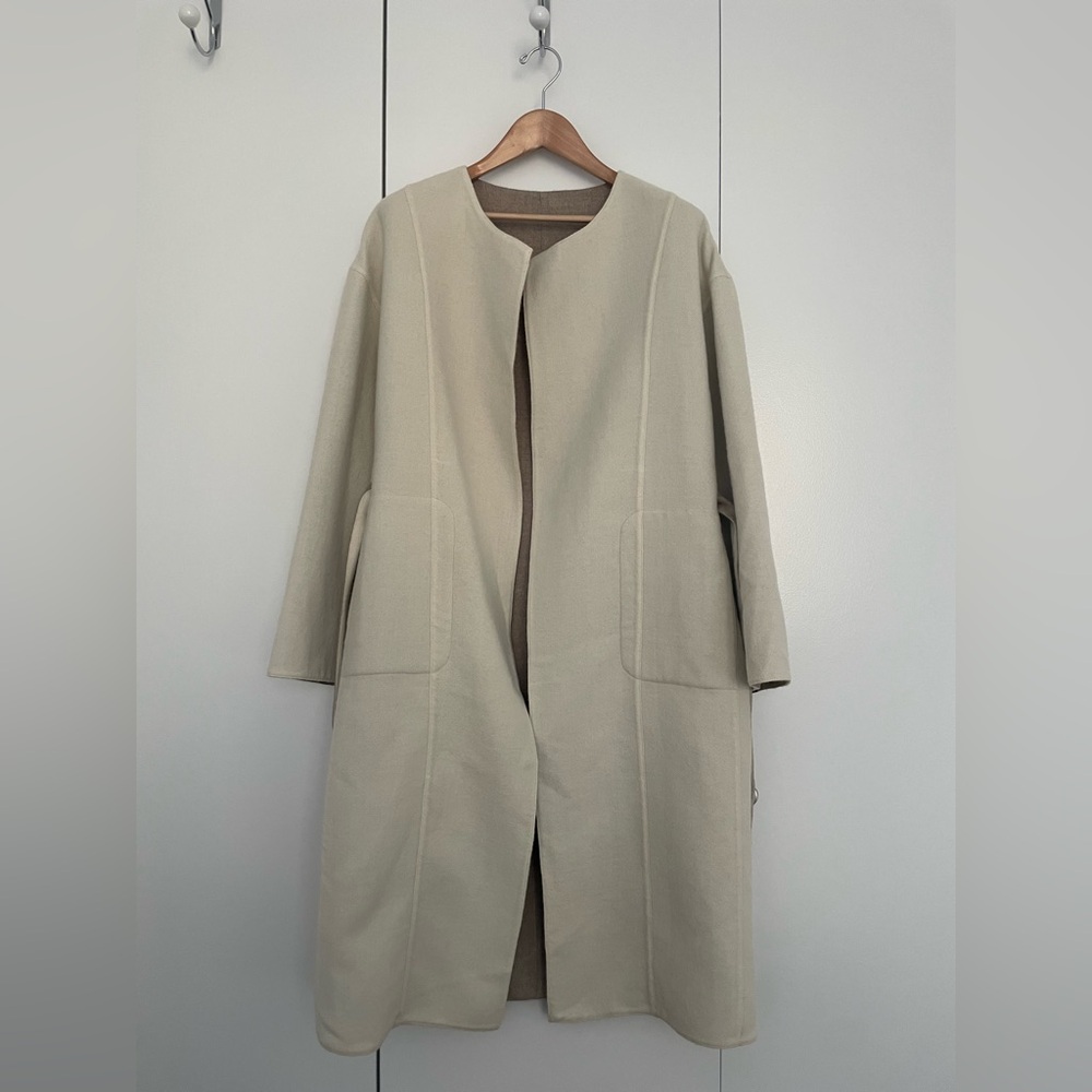 Patapamba belted reversible coat